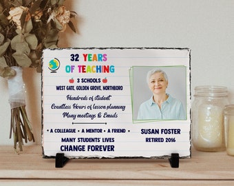Personalized Teacher Retirement Gift, Teacher Appreciation, Teacher Gift