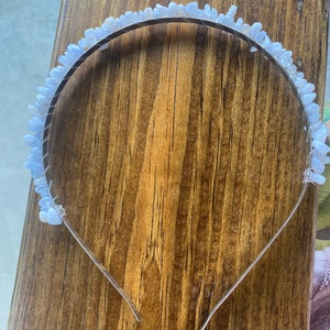 Blue lace head band