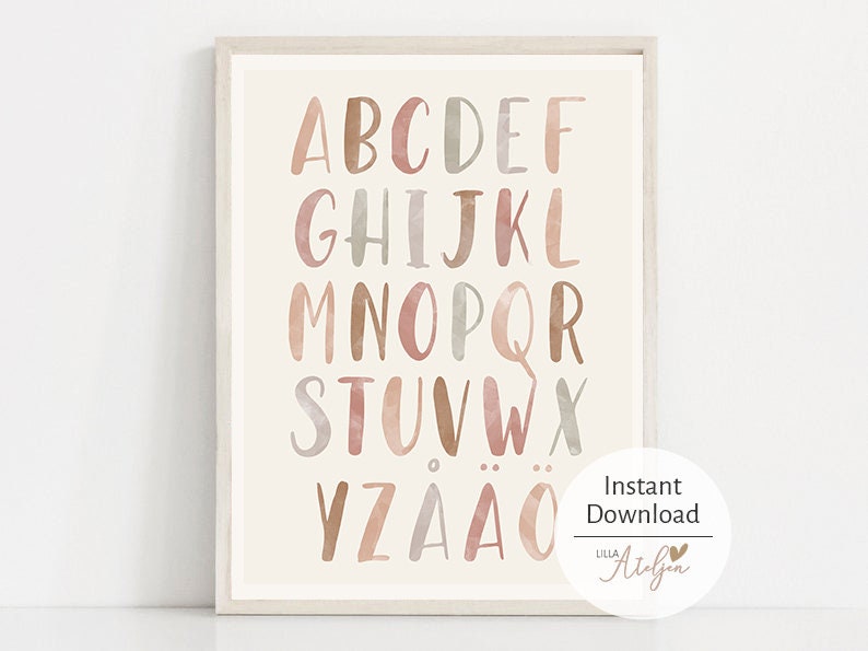 Fast Shipping Unfinished Wooden Alphabet Letters Set Wooden Letter Alphabet  Wall ABC Wall 