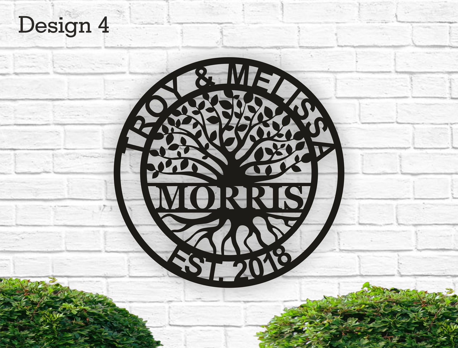 Metal Wall Decor Metal Family Tree Rustic Metal Tree Metal Etsy