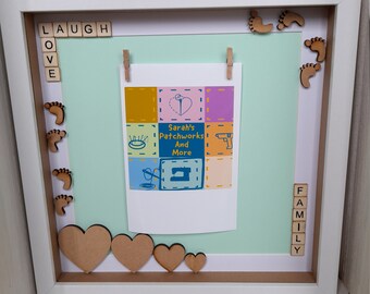 Personalised Fresh Botanical 5x7 Box Photo Frame - Etsy UK