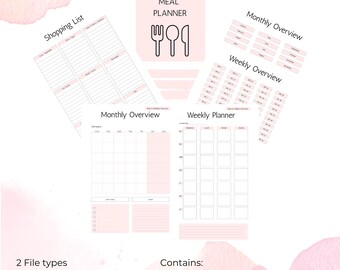 Digital Weekly Meal Planner