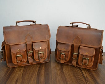 motorcycle leather panniers