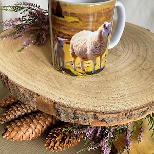 Sheep mug , Mum and young 11 oz ceramic mug