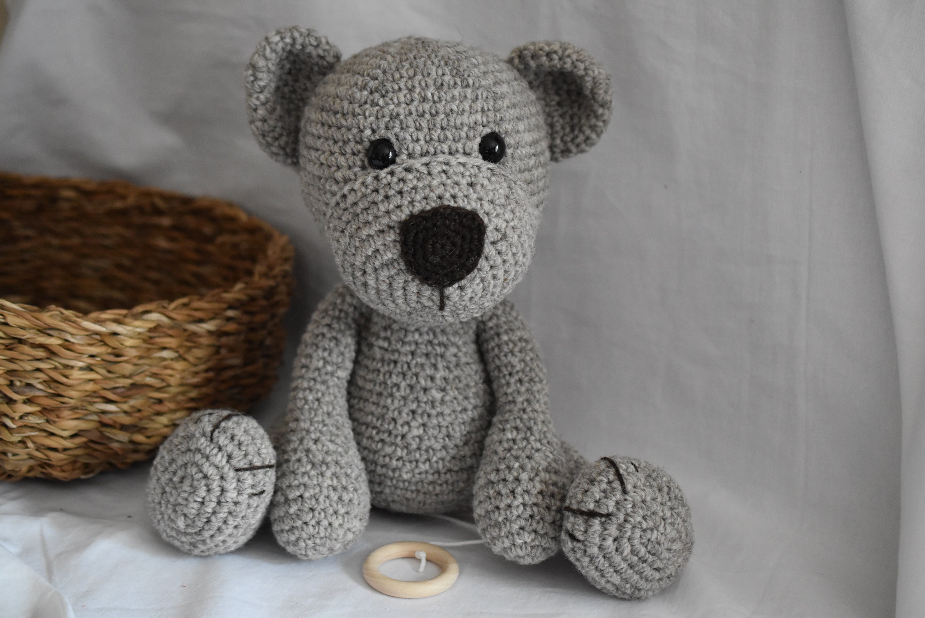 Oso de peluche orgánico con o sin caja de música con relleno | Etsy