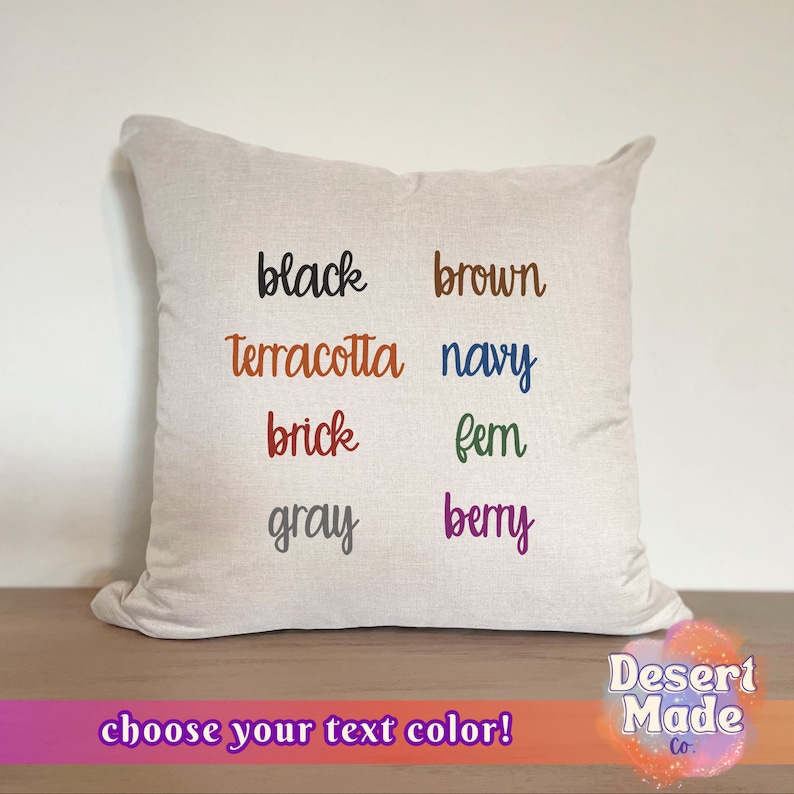 Custom Design Pillow Cover Housewarming Gift Moving Gift Sentimental Personalized Gift You Choose the design Photo Pillow Cover image 3