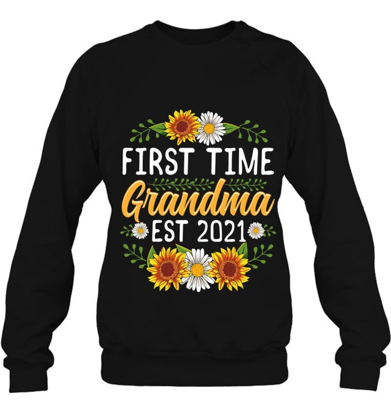 First time grandma est 2021 shirt sunflower gift new grandma  etsy First time grandma est 2021 shirt sunflower gift new grandma  etsy