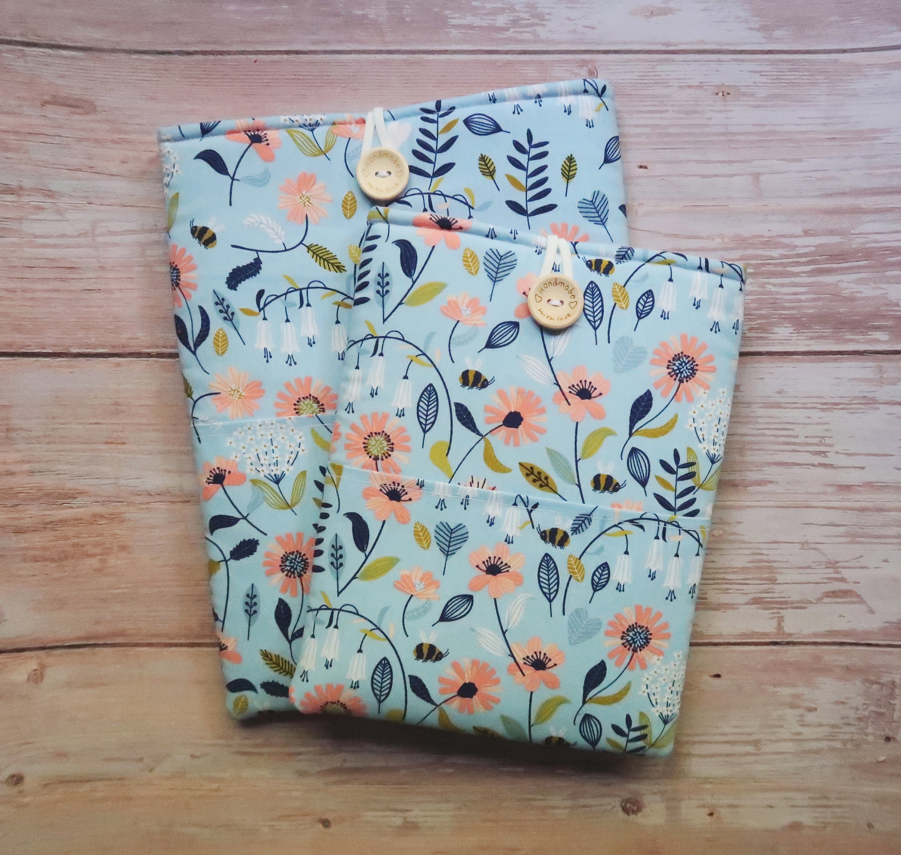 Book Sleeve floral pattern Book cloth cover Paperback Etsy