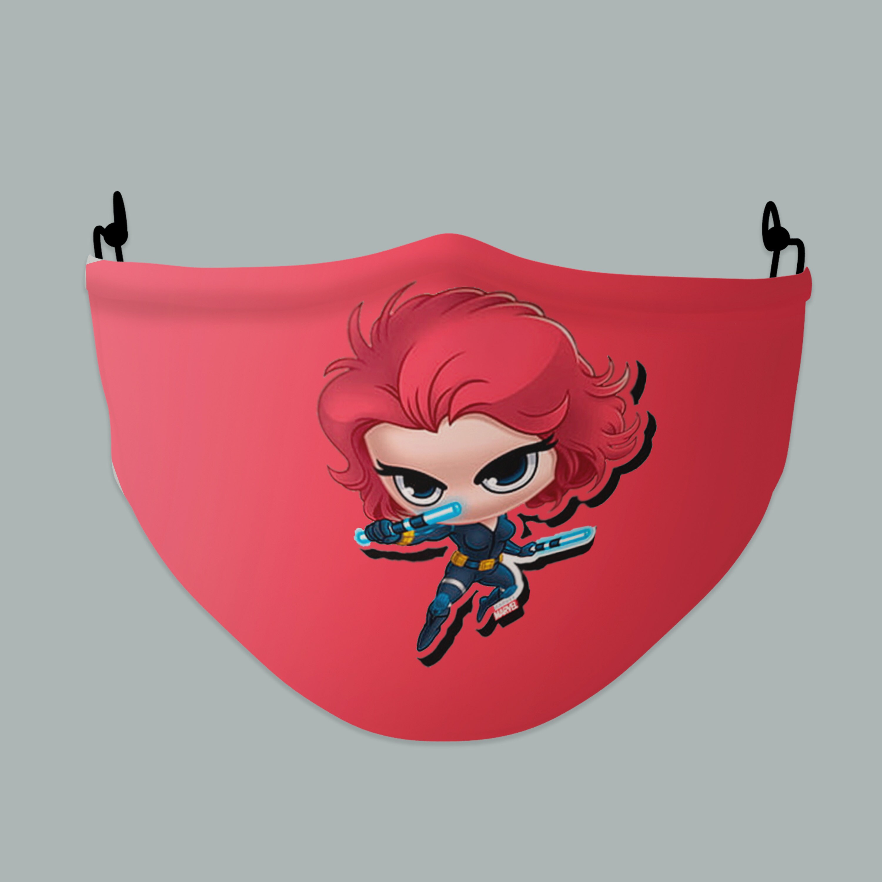 Black Widow Cotton Face Mask Reusable Washable Three Layers Etsy