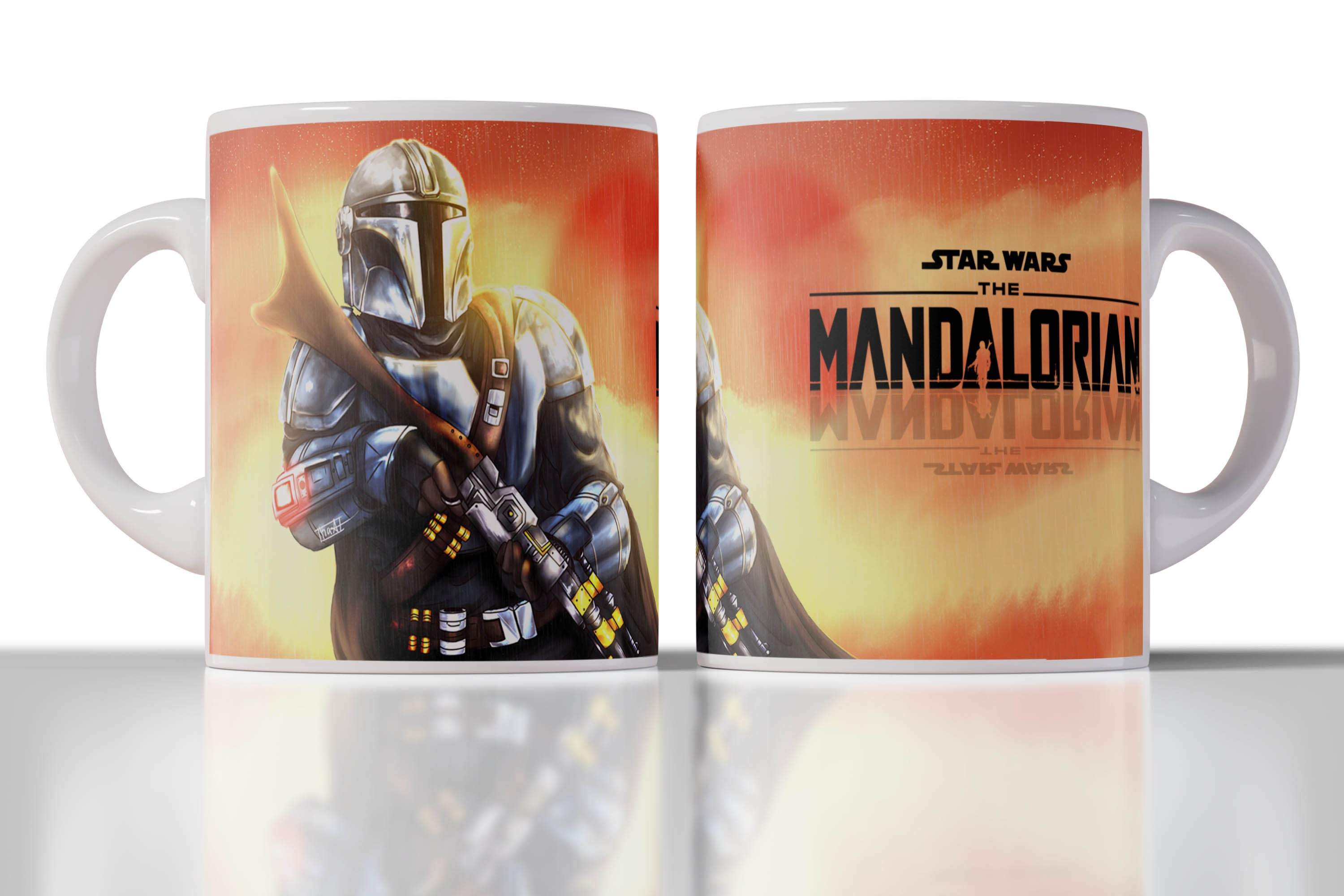 Mandalorian Helmet Mug Star Wars Boba Fett Coffee Mugs