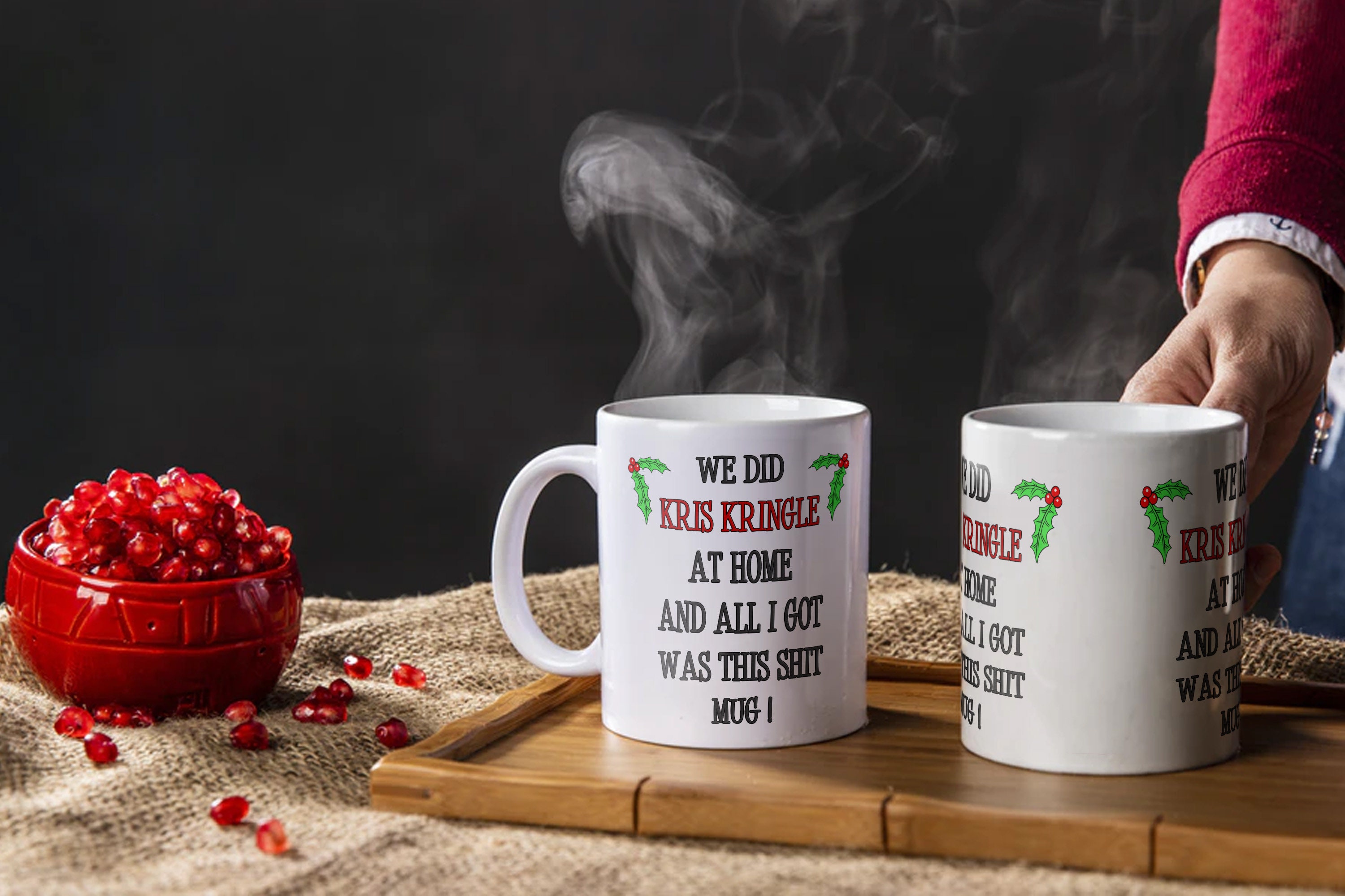 Kris Kringle Xmas Gift Ideas Printed Coffee Cup for Gift Ideas Etsy UK