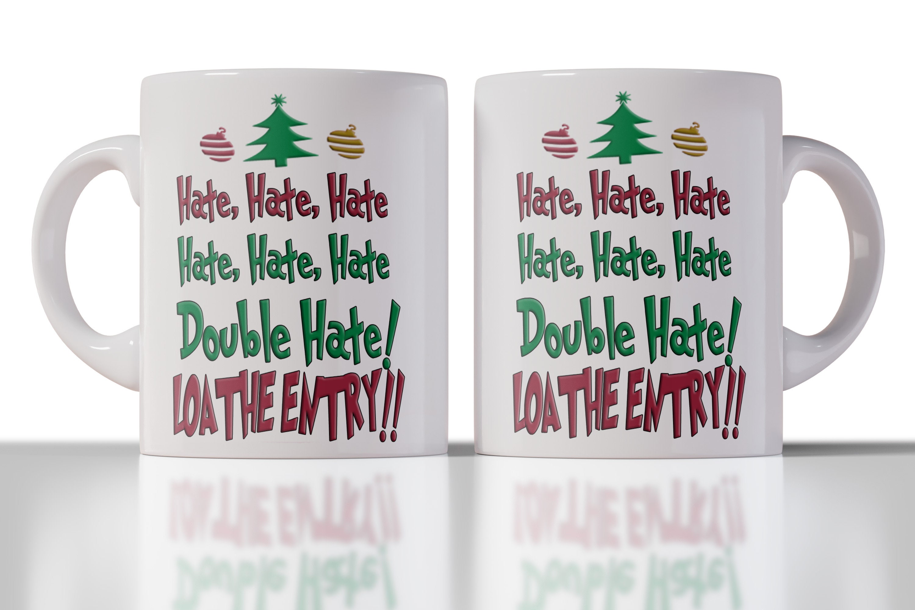 The Grinch Mug, Mugs Giftables, Christmas Mug, Hate, Hate, Hate, Grinc –  The Dimes Club