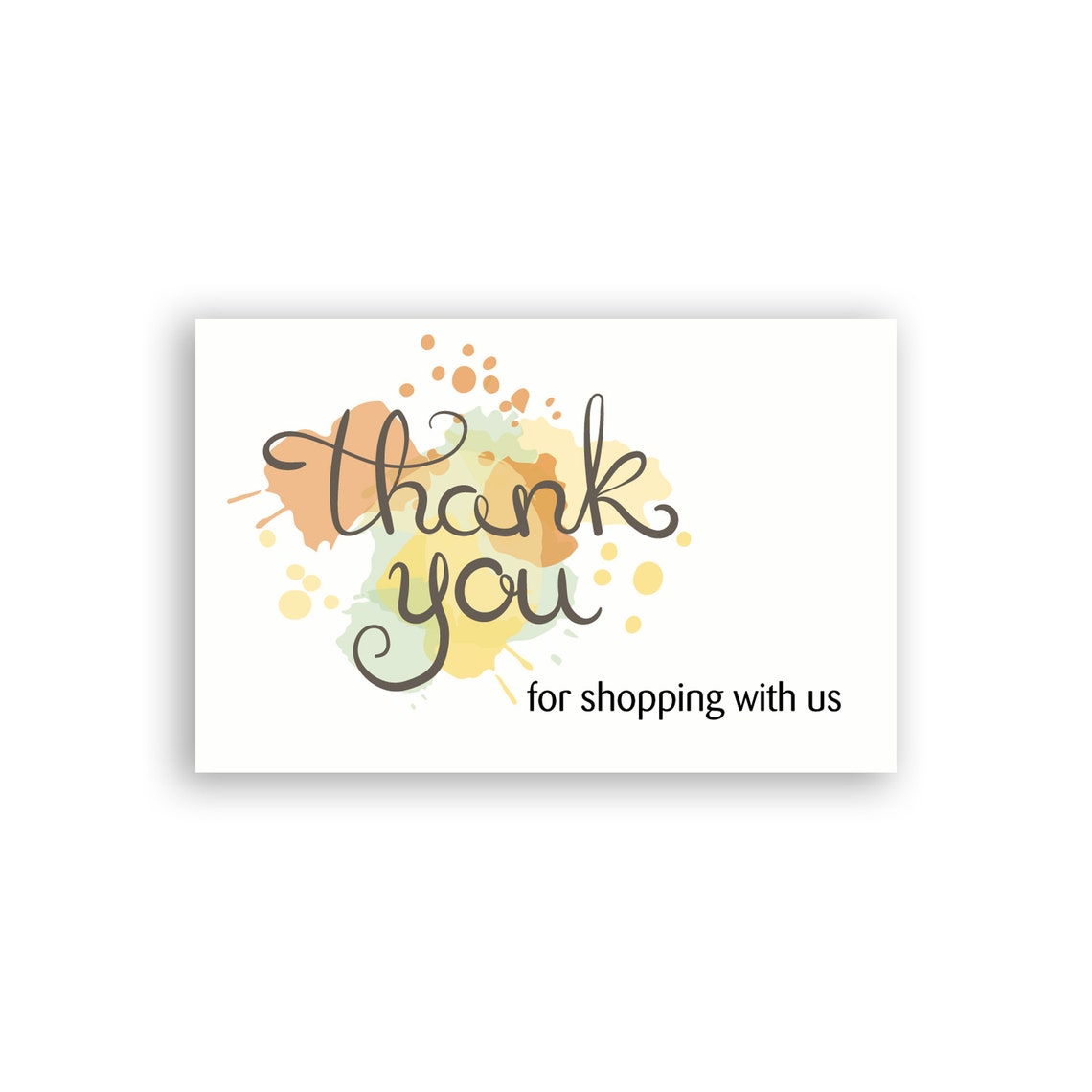 Thank You for Shopping With Us / Thank You Cards / Thank You Etsy UK