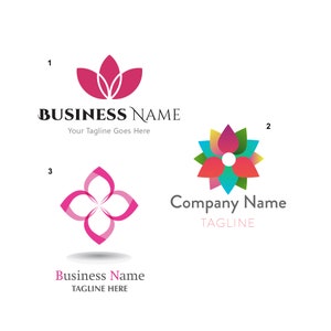 Logotipo da orquídea/logotipo da flor/logotipo da natureza/logotipo da beleza/logotipo do modelo/pacote de marca comercial de design/logotipo pré-fabricado logotipo personalizado