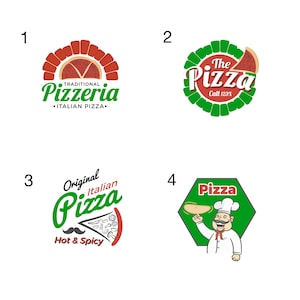 Pizza Restaurant Template Logo / Restaurant Logo / Take-Away Logo / Template Logo / Design Business Branding / Premade Logo Custom Logo