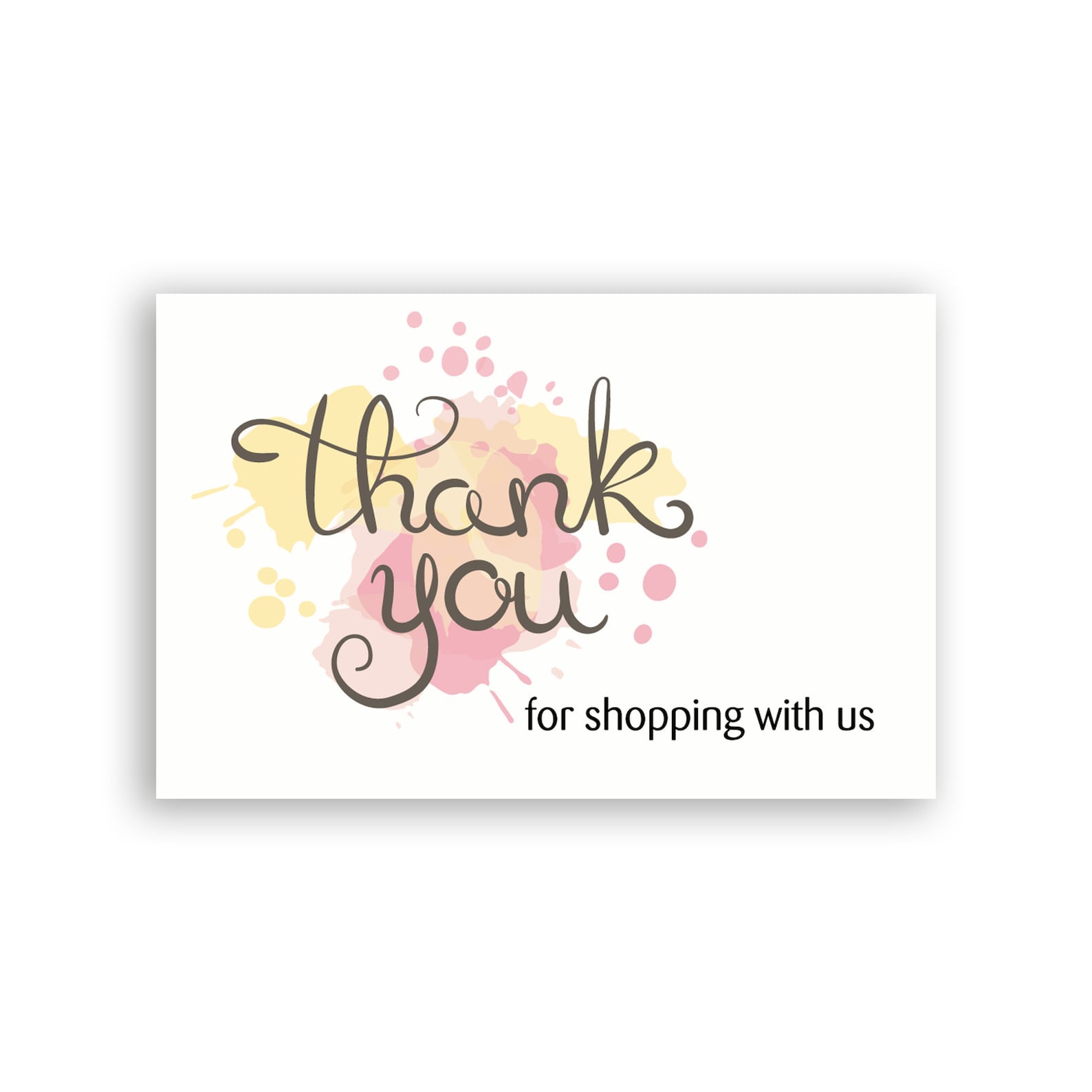 Thank You for Shopping With Us / Thank You Cards / Thank You Etsy UK