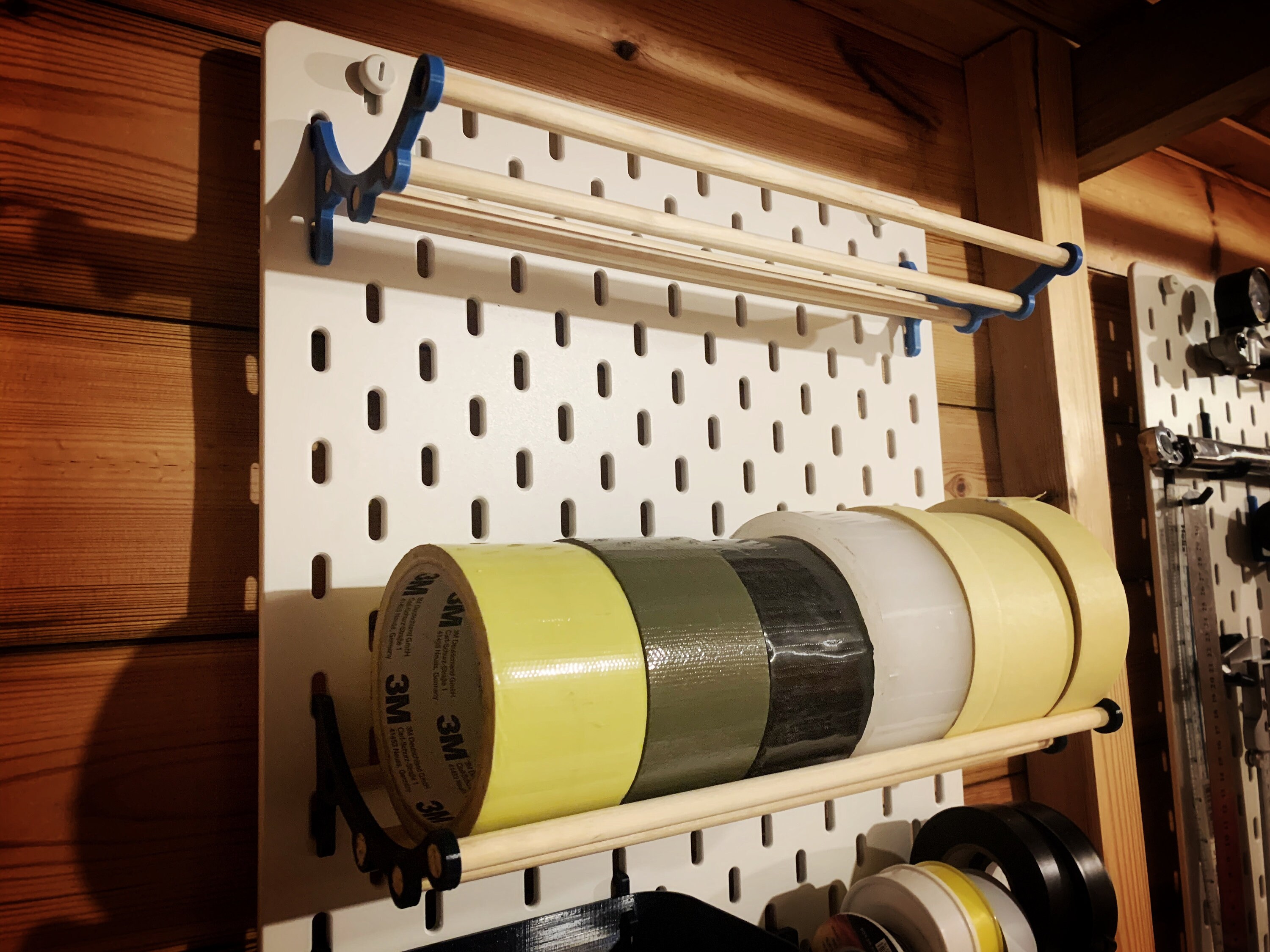Pegboard Tape Holder Rack Fits Ikea Skadis or similar Etsy