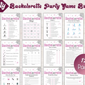 Bachelorette Party Games Dirty, Dirty Hen Do Party Games, Hen Do Quiz Games Pack, Last Disco Bach, Dirty Bach Party Games.