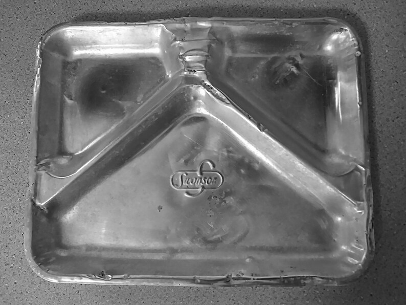 Vintage Original Rare 1950s Swanson Aluminum TV Dinner Tray Authentic