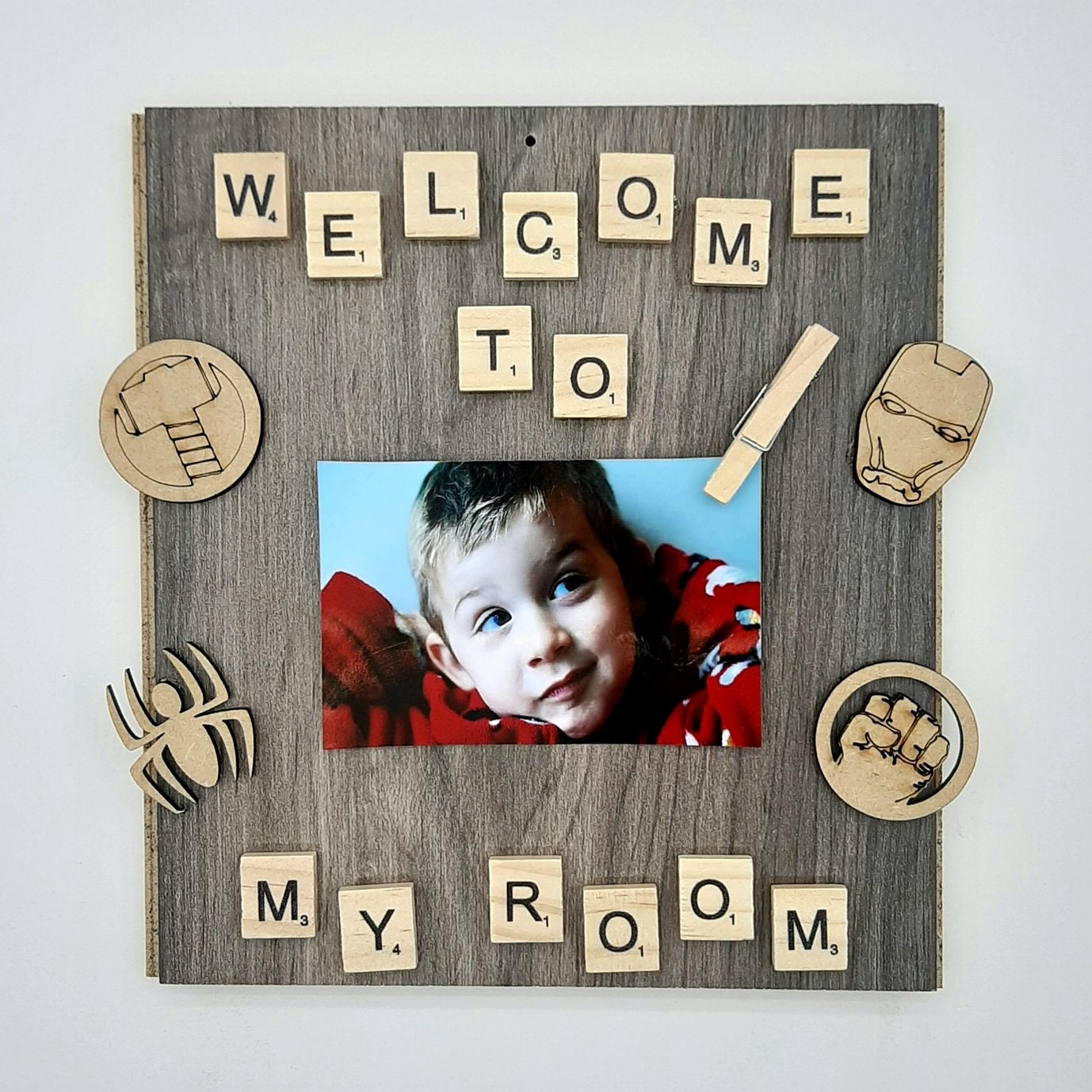 Personalisierte ersten Tag im Kindergarten/Schule Unisex Wooden Scrabble Fotorahmen Personalisierte ersten Tag im Kindergarten/Schule Unisex Wooden Scrabble Fotorahmen