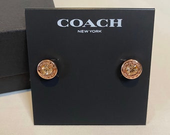 大人気 Coach Open Circle Halo Stud 2way ピアス Coach Silver Tone Open Circle Pave Stone Earrings Jacket