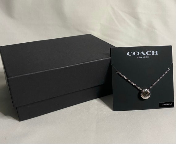 Coach open deals circle necklace
