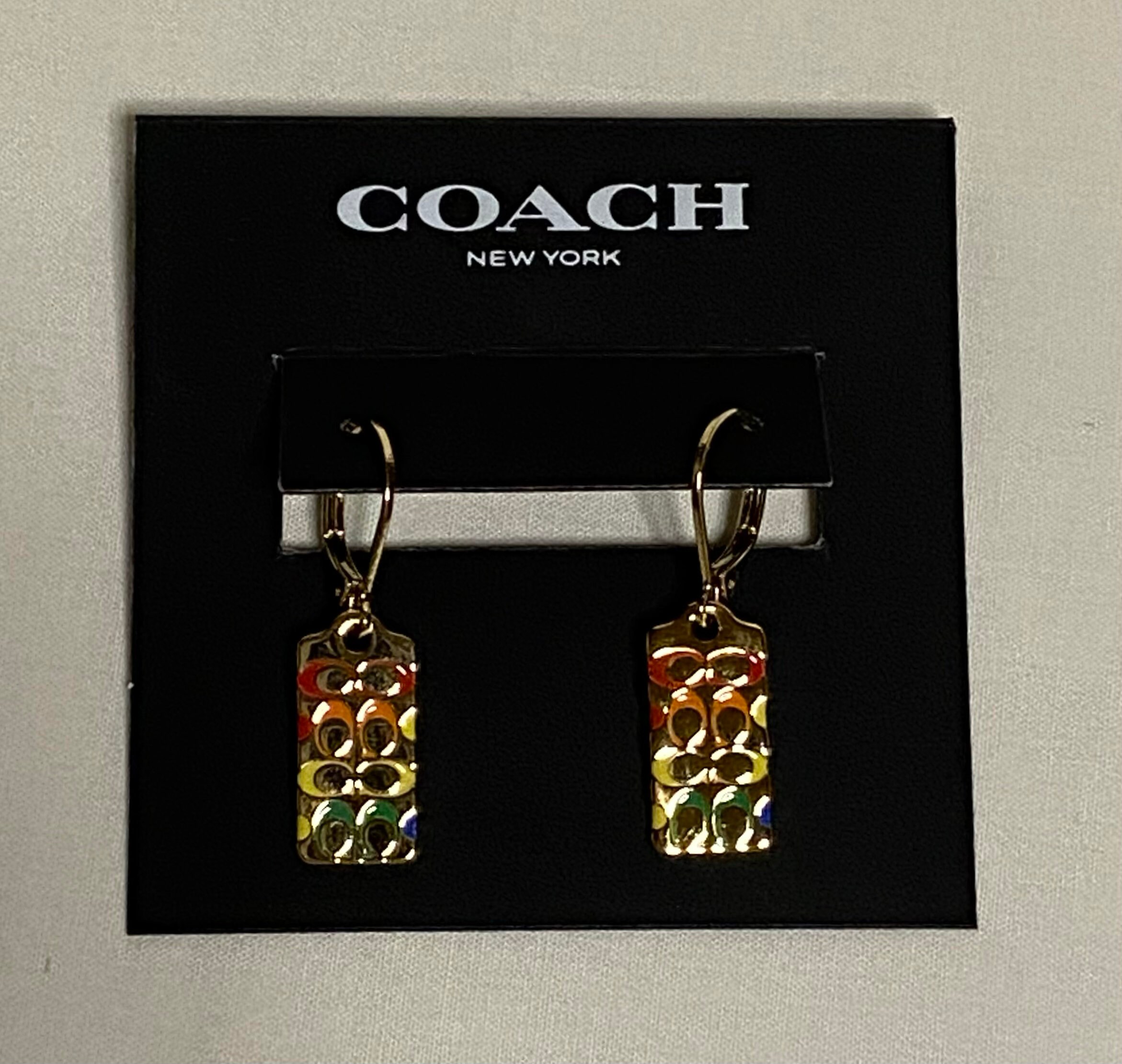 Coach rainbow earrings discount