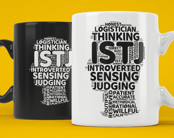 ISTJ Myers Briggs Personality Type (Coffee Mugs) Funny Gift for Logistician, Introvert, MBTI, 16 Personalities, Pop Psychology
