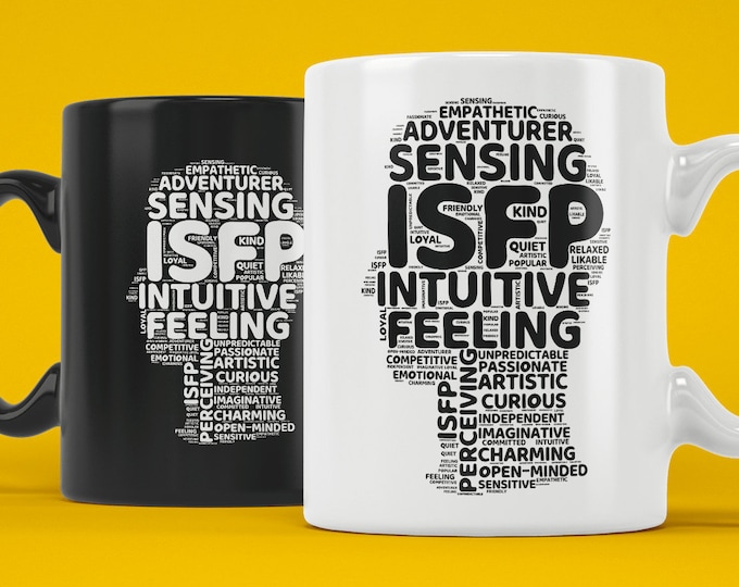 ISFP Myers Briggs Personality Type (Coffee Mugs) Funny Gift for Adventurer, Introvert, MBTI, 16 Personalities, Pop Psychology