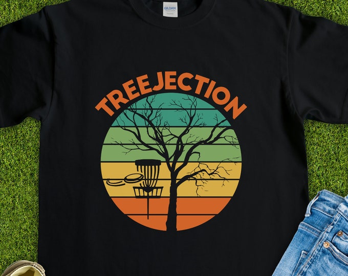 Treejection Disc Golf (Short-Sleeve Unisex T-Shirt) Funny Gift for Frisbee Golf Players