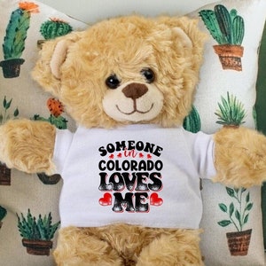 Someone in Colorado Loves Me Teddy Bear - Baby Shower Gift - Long Distance Gift