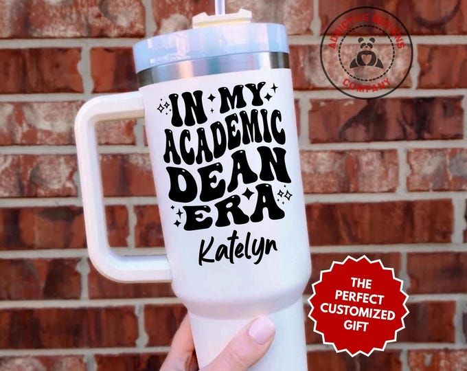 Personalized Academic Dean Tumbler, In My Academic Dean Era Custom 40oz Tumbler, Higher Education Mug, University Administrator Gift Cup