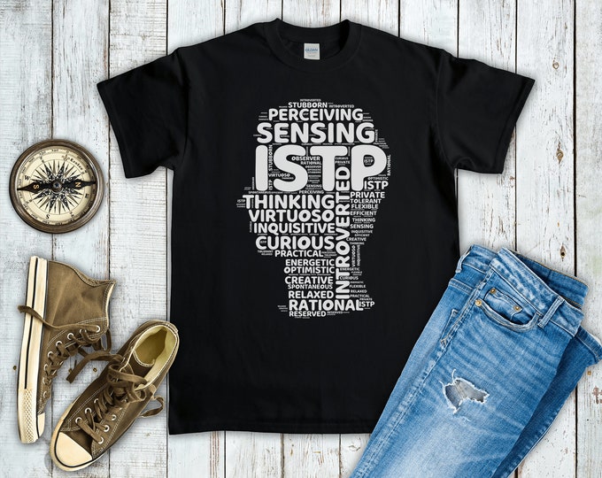 ISTP Myers Briggs Personality Type (Short-Sleeve Unisex T-Shirt) Funny Gift for Virtuoso, Introvert, MBTI, 16 Personalities, Pop Psychology