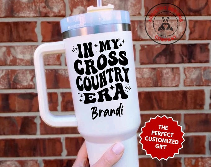 Personalized Cross Country Era Tumbler, In My Cross Country Era Custom 40oz Tumbler, Running Mug, Runner Gift, Marathon Cup