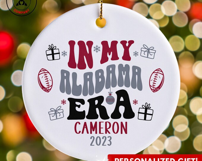 Personalized Alabama Era Ornament, Custom Gift for Alabama Christmas Ornament, Funny Crimson Tide Football Lover Gift