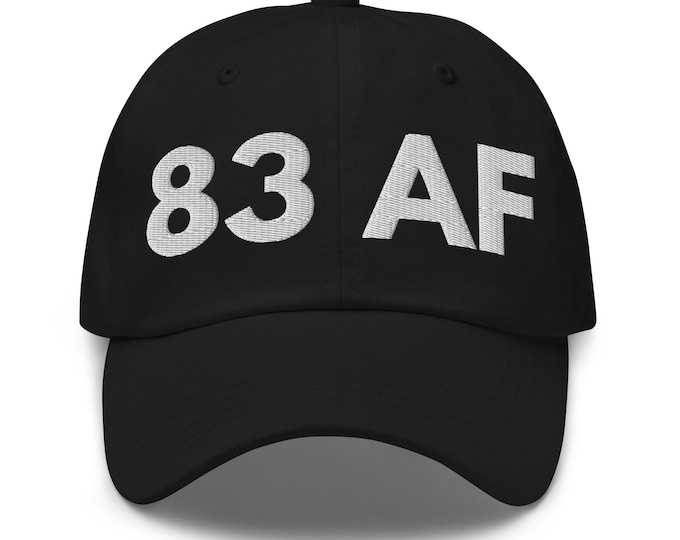 83 AF Hat, Funny Birthday Hat for 83rd Birthday, 83rd B-day Birth Year Cap