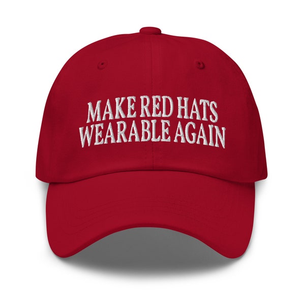 Make Red Hats Wearable Again Etsy