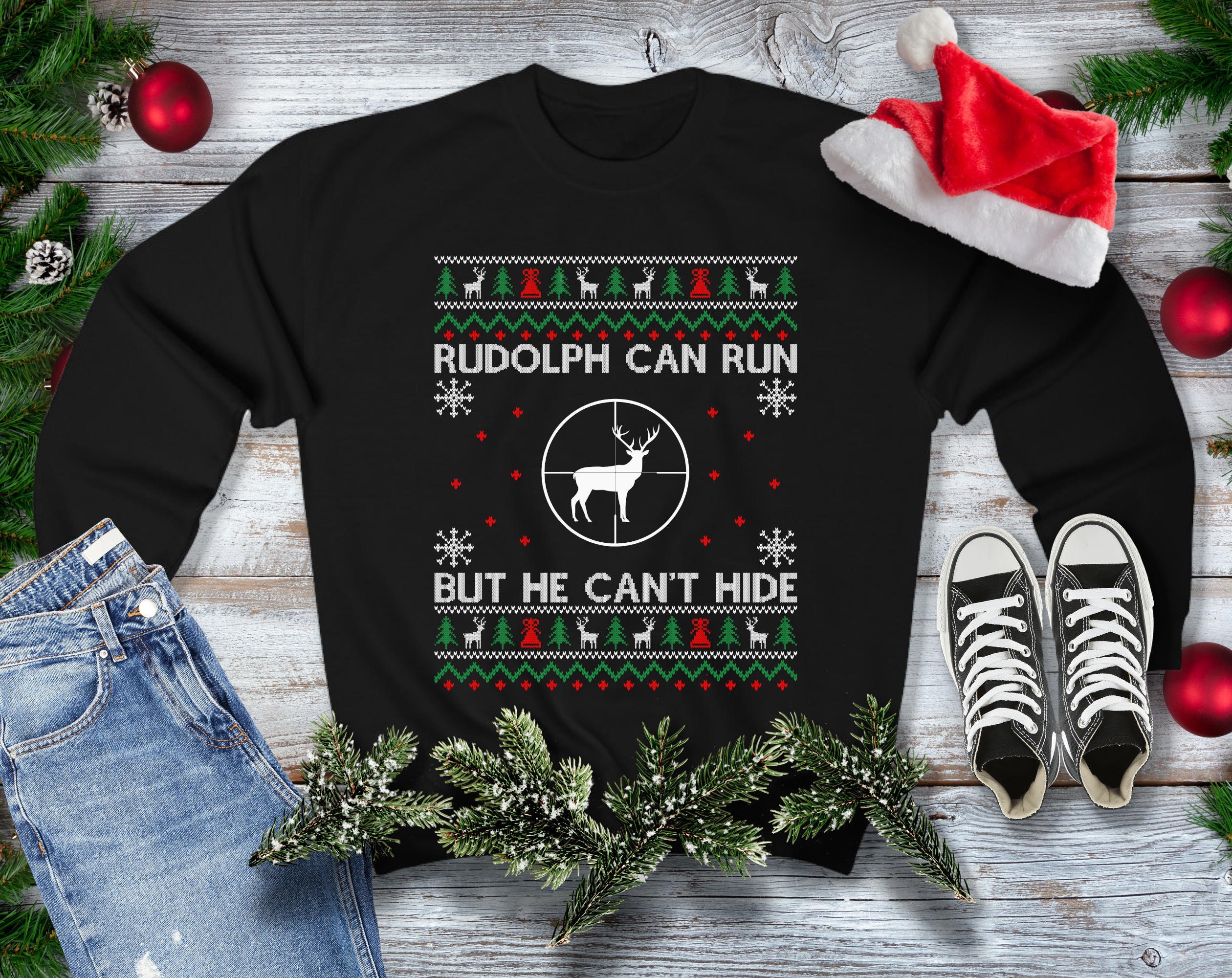Xmas Hunter Sweater Etsy
