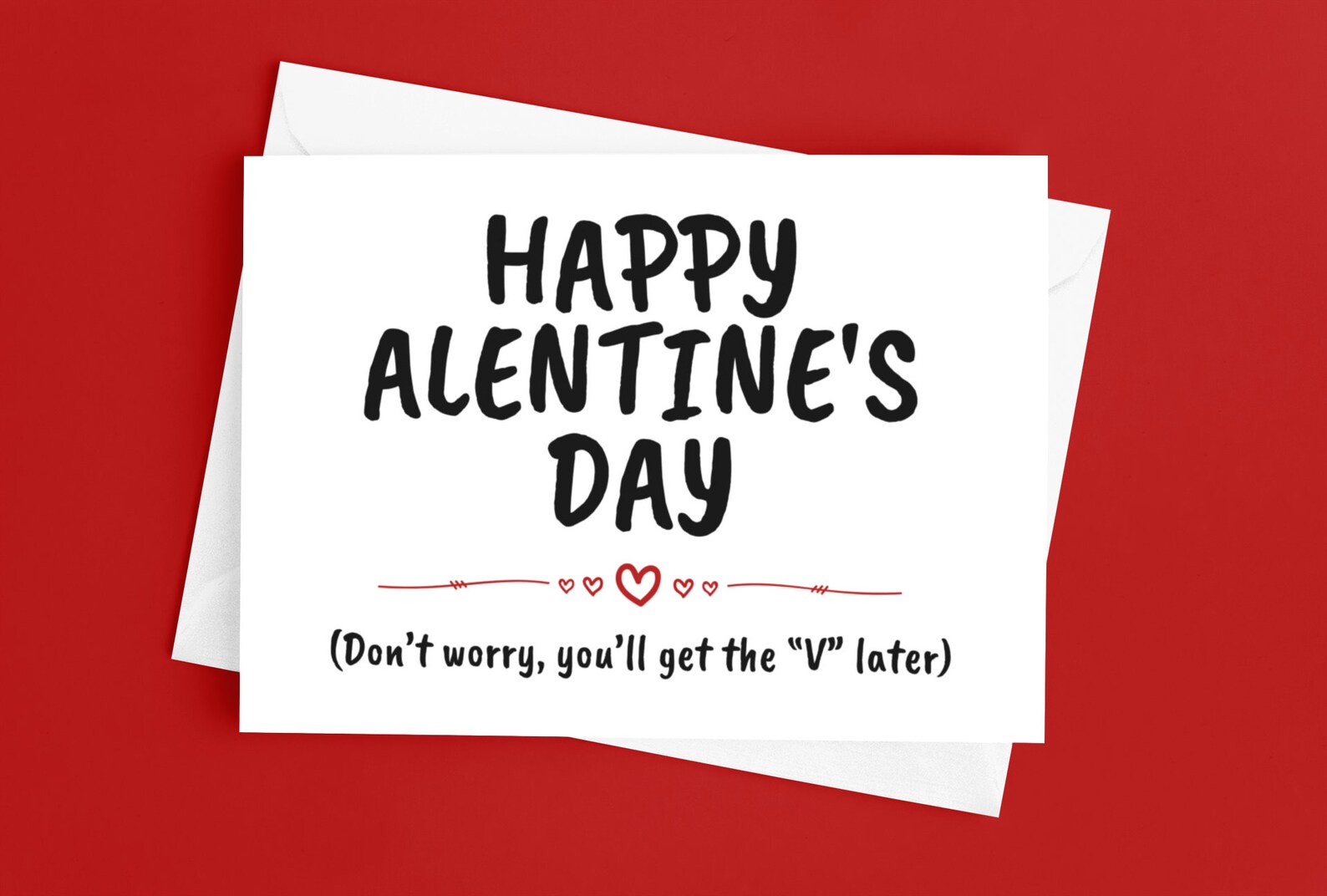 Happy Alentines Day Youll Get The V Later Funny Etsy France