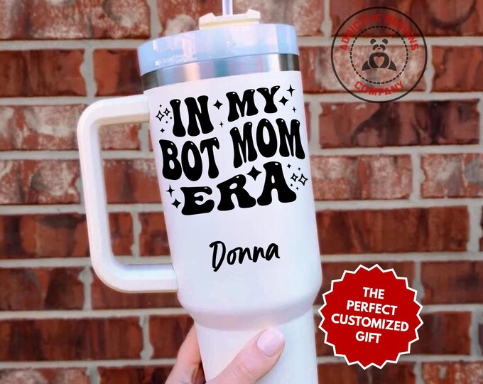 Personalized Bot Mom Tumbler, In My Bot Mom Era Custom Tumbler, Robotics Mom Gift, STEM Mama Mug, Engineering Mom Tumblers