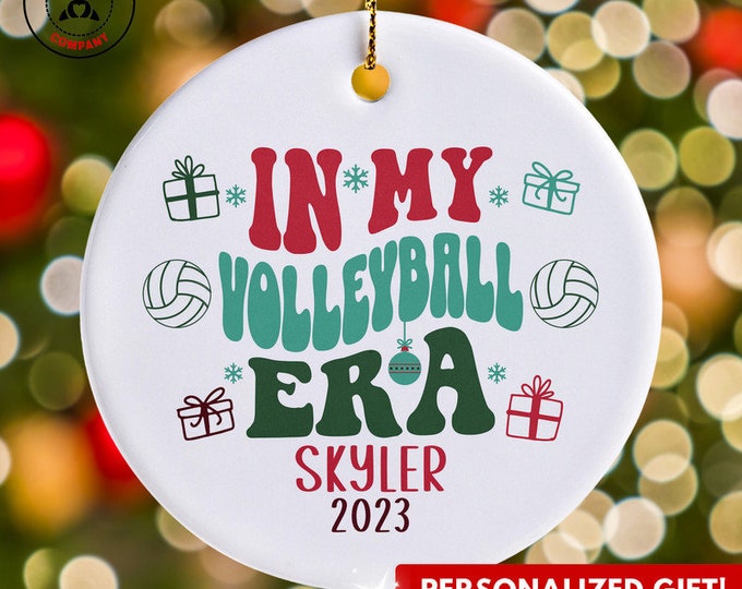 Personalized Volleyball Ornament, Custom Gift for Volleyball Era Christmas Ornament, Funny Volleyball Player, Volleyball Coach Gifts