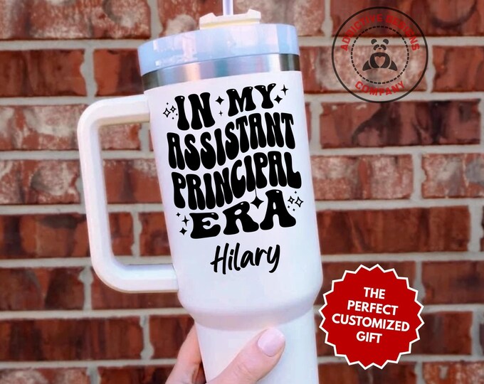 Personalized Assistant Principal Tumbler, In My Assistant Principal Era Custom 40oz Tumbler, School Administrator Mug, Vice Principal Cup
