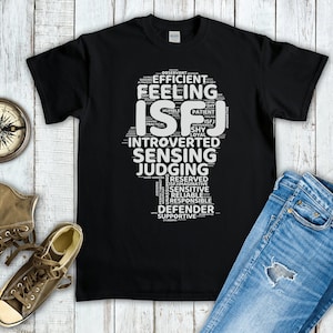 ISFJ Myers Briggs Personality Type (Short-Sleeve Unisex T-Shirt) Funny Gift for Defender, Introvert, MBTI, 16 Personalities, Pop Psychology