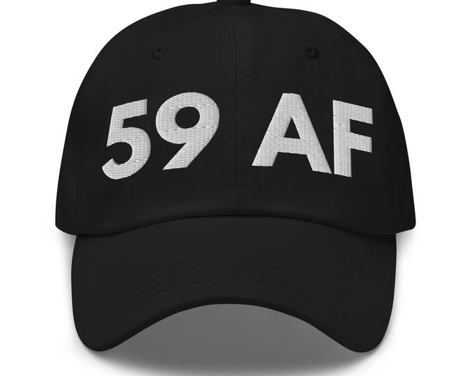 59 AF Hat, Funny Birthday Hat for 59th Birthday, 59th B-day Birth Year Cap