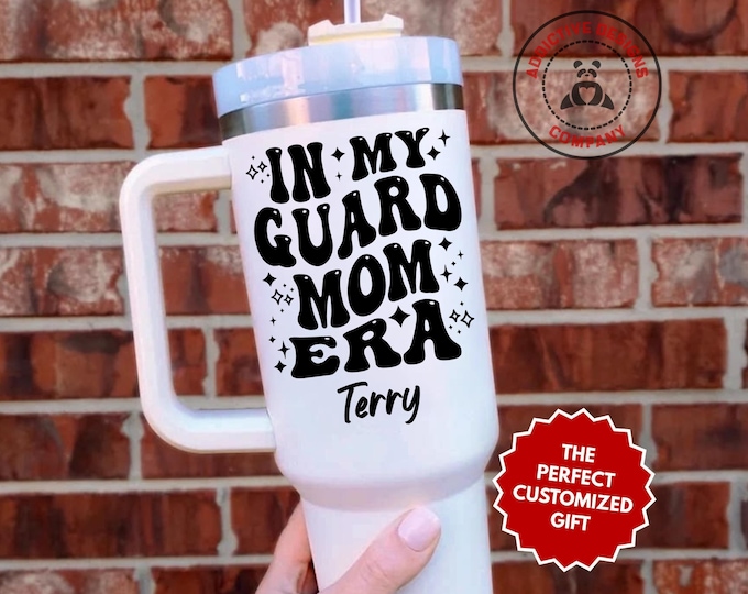 Personalized Guard Mom Tumbler, In My Guard Mom Era Custom 40oz Tumbler, Color Guard Mom Mug, Band Mom Gift, Winter Guard Cup