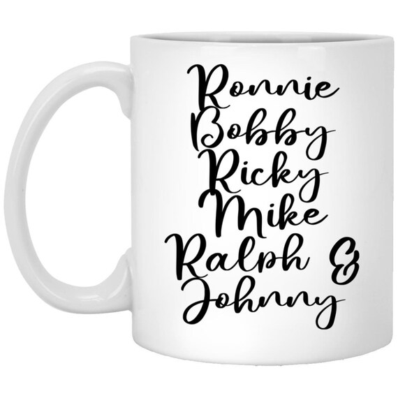New Edition Mug Ronnie Bobby Ricky Mike & Ralph Mug