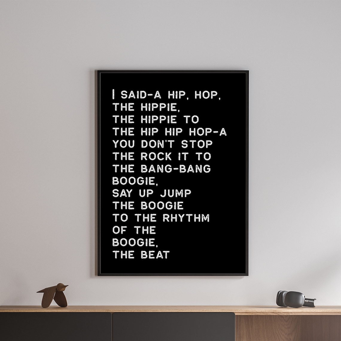 I Saida Hip Hop the Hippity Rap Lyrics Wall Art Rap Etsy