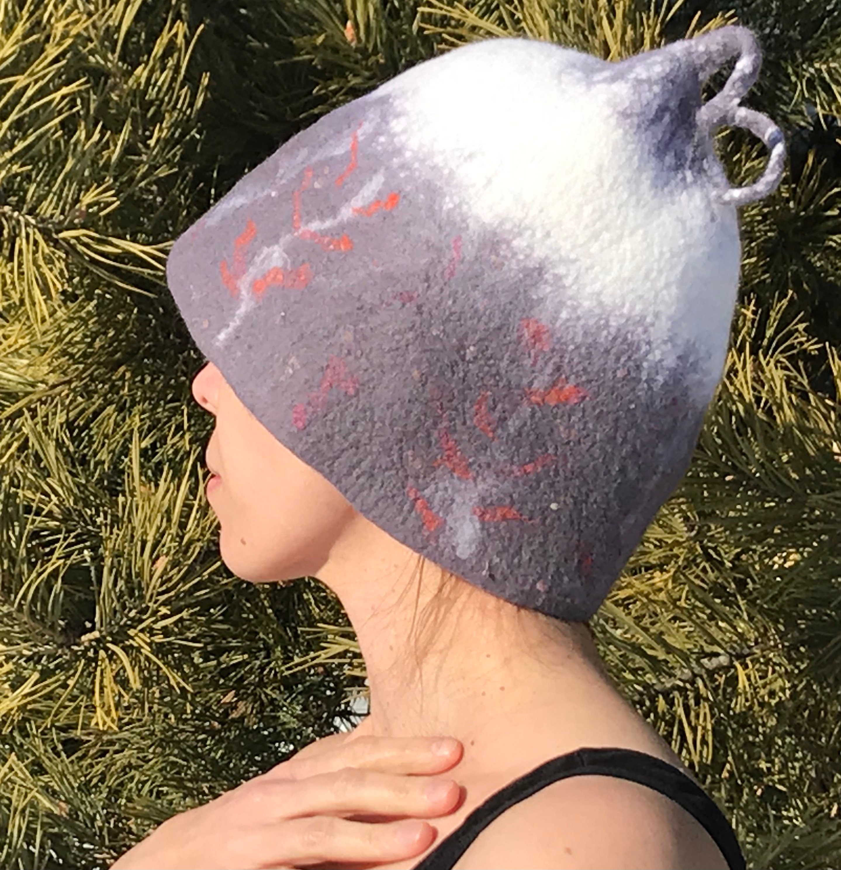 Sauna hat Felt sauna hat Women wool hat Bath accessory Etsy