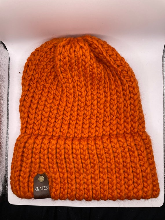 Burnt Orange Orange Knit Cap Carhartt Burnt Orange Knit  display picture 1