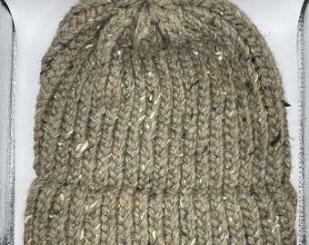 Dark Gray Heather Knit Hat